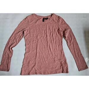 Cynthia Rowley Women's Heather Rose Pink Long Sleeve Top XS